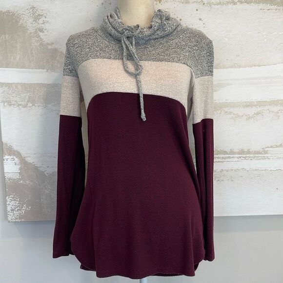 MIX by 41 Hawthorn Poplar Cowl Neck Brushed Knit Top - Picture 1 of 3